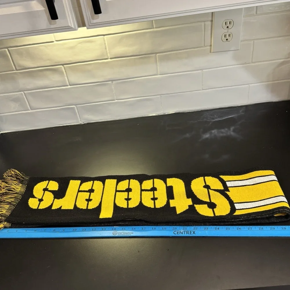 Pittsburgh Steelers NFL Black & Yellow Winter Neck Scarf 60